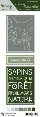 Etiquette un air de no�l en for�t - cartes project life