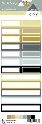�tiquette un air de noel �tiquettes rectangles