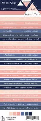 Etiquette un air de no�l �toil� - Bandes de mots