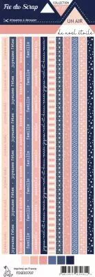 Etiquette un air de no�l �toil� - Frises