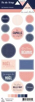 Etiquette un air de no�l �toil� - Ronds