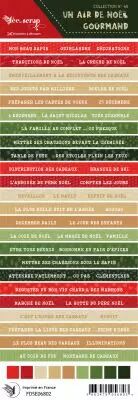 �tiquette un air de noel gourmand - bande de mots