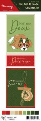 �tiquette un air de noel gourmand - cartes project life