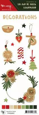 �tiquette un air de noel gourmand - d�corations