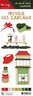 �tiquette un air de noel gourmand - ouvrir ses cadeaux