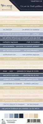 Etiquette un air de no�l p�tillant - bandes de mots - basique