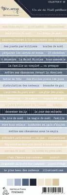 Etiquette un air de no�l p�tillant - bandes de mots - no�l