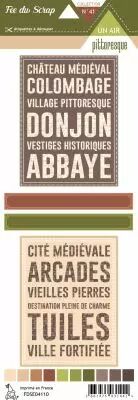 Etiquette un air de pittoresque - Cartes project life