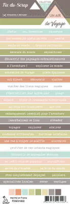 �tiquette un air de voyage bandes de mots