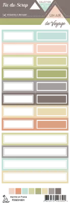 �tiquette un air de voyage �tiquette rectangle