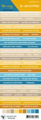 Etiquette un air �gyptien  - bandes de mots egypte