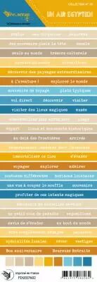 Etiquette un air �gyptien  - bandes de mots