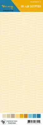 Etiquette un air �gyptien  - motif plumes