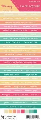Etiquette un air ensoleill� - bandes de mots