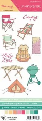 Etiquette un air ensoleill� - camping