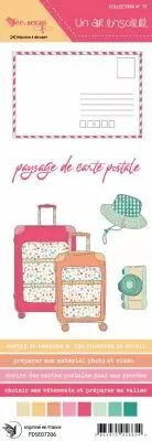 Etiquette un air ensoleill� - carte postale
