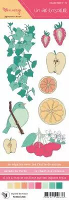 Etiquette un air ensoleill� - fraises