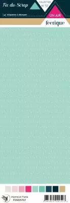 Etiquette un air f��rique - Fond turquoise