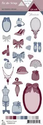 Etiquette un air f�minin - Accessoires 