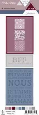 Etiquette un air f�minin - Cartes project life