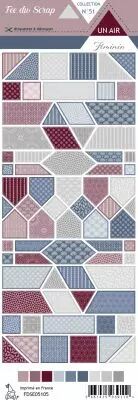 Etiquette un air f�minin - Ensemble de formes