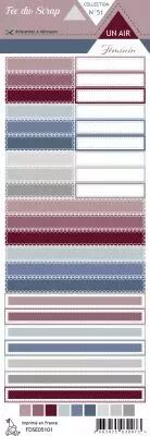 Etiquette un air f�minin - Etiquettes rectangles