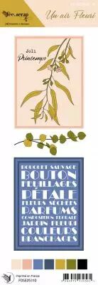 Etiquette un air fleuri - �tiquette de project life