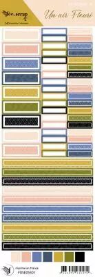 Etiquette un air fleuri - �tiquettes rectangle