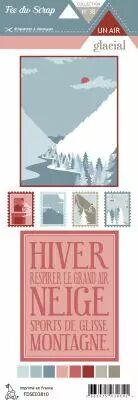 Etiquette un air glacial - Cartes project life