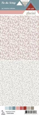 Etiquette un air glacial - Pois rouges et marrons