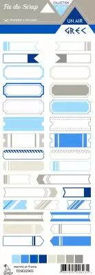 Etiquette un air grec - �tiquettes tickets