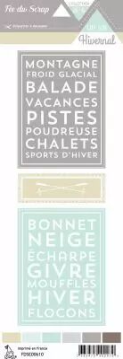 �tiquette un air hivernal project life
