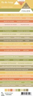 Etiquette un air italien - Bandes de mots voyage