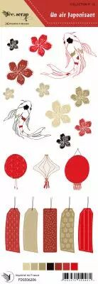 Etiquette un air japonisant - koi du japon
