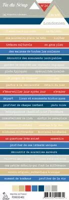 Etiquette un air londonien - bandes de mots