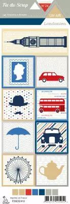 Etiquette un air londonien - cartes project life 3