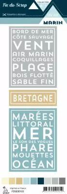 �tiquette Un air marin cartes project life