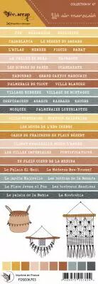 �tiquette un air marocain - bandes de mots Maroc
