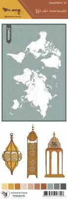 �tiquette un air marocain - carte du monde