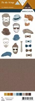 Etiquette un air masculin - Hipster