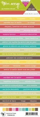 Etiquette un air mexicain - bandes de mots �t�