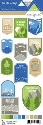 Etiquette un air montagnard  - Ecussons