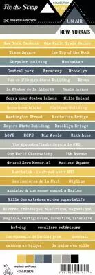 �tiquette un air New-Yorkais - bandes de mots New-York
