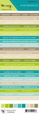 �tiquette un air paradisiaque - bandes de mots