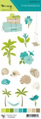 �tiquette un air paradisiaque - motifs � d�couper