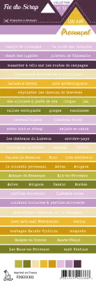 Etiquette un air provencal - bandes de mots