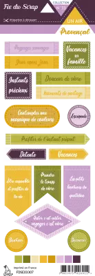 Etiquette un air provencal - �tiquettes avec �criture