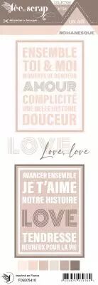 Etiquette un air romanesque - �tiquettes Project Life 7,5x10 cm