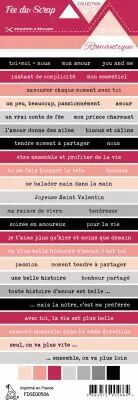 �tiquette un air romantique bandes de mots