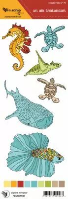 Etiquette un air Tha�landais - animaux de la mer